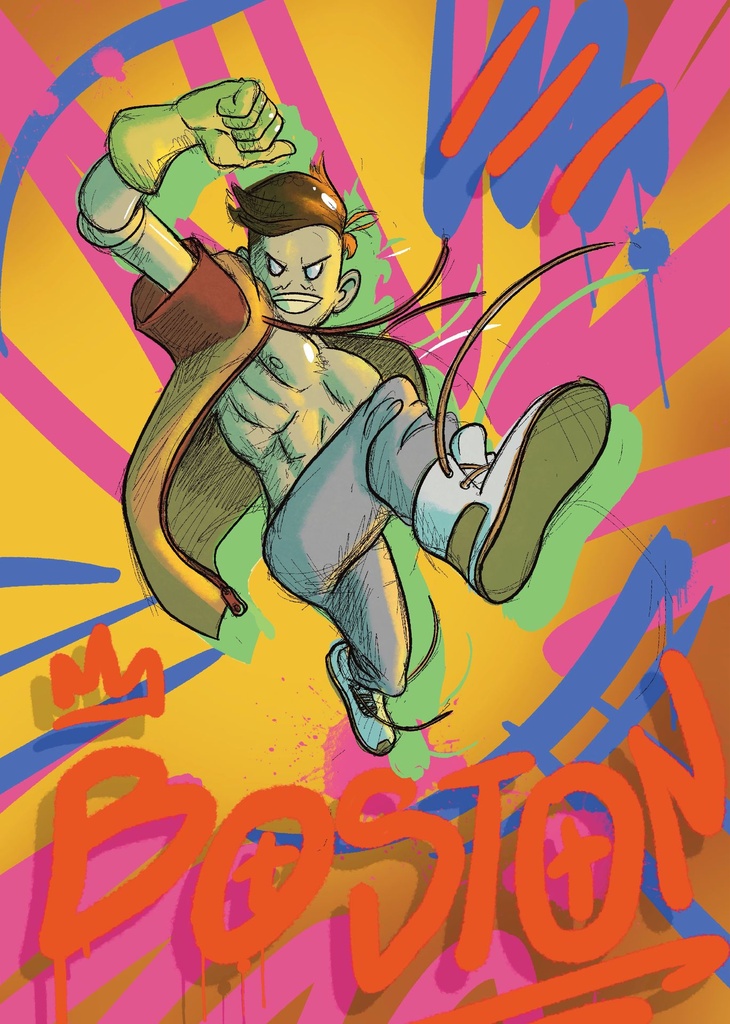 Poster Boston Street art